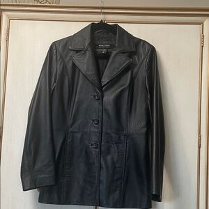 New York & Company Black Leather Jacket